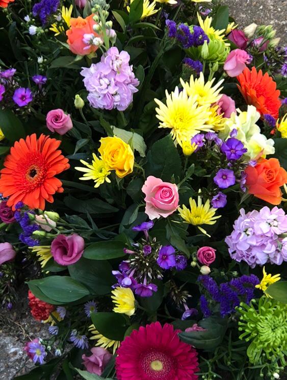 Vibrant Casket Spray